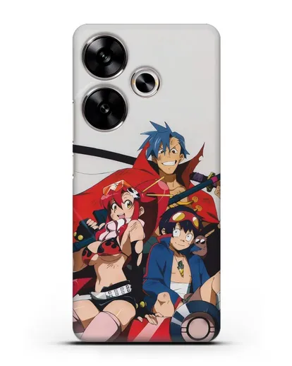 Чехол аниме Гуррен лаганн (Gurren Lagann) обложка аниме силиконовый для Xiaomi Poco F6