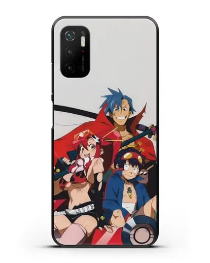 Чехол аниме Гуррен лаганн (Gurren Lagann) обложка аниме силиконовый для Xiaomi Poco M3 Pro