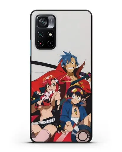 Чехол аниме Гуррен лаганн (Gurren Lagann) обложка аниме силиконовый для Xiaomi Poco M4 Pro 5G