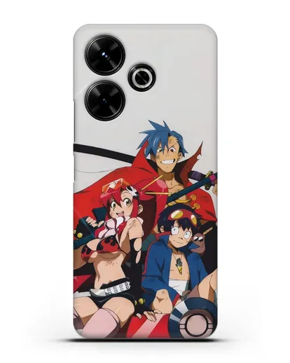 Чехол аниме Гуррен лаганн (Gurren Lagann) обложка аниме силиконовый для Xiaomi Poco M6