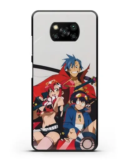 Чехол аниме Гуррен лаганн (Gurren Lagann) обложка аниме силиконовый для Xiaomi Poco X3