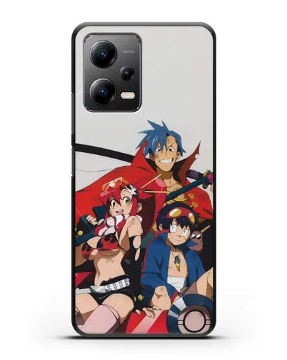 Чехол аниме Гуррен лаганн (Gurren Lagann) обложка аниме силиконовый для Xiaomi Poco X5