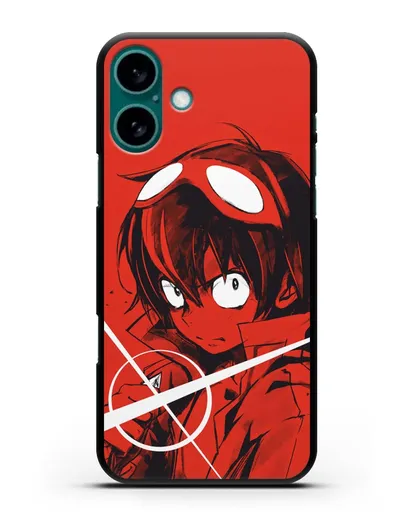 Чехол аниме Гуррен Лаганн (Gurren Lagann) Симон арт силиконовый для iPhone 16 Plus