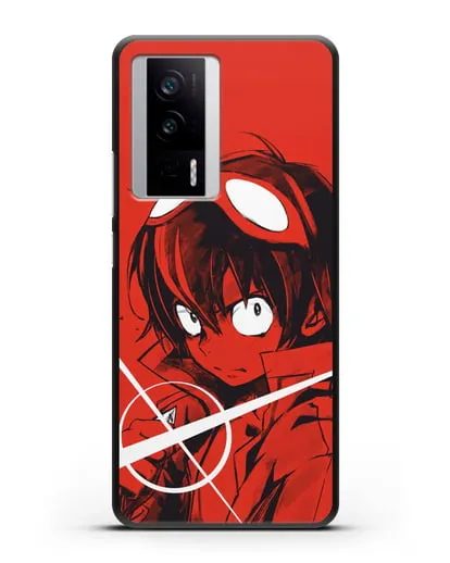 Чехол аниме Гуррен Лаганн (Gurren Lagann) Симон арт силиконовый для Xiaomi Poco F5 Pro