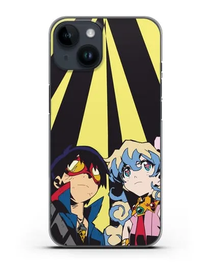 Чехол аниме Гуррен Лаганн (Gurren Lagann) Теппелин силиконовый для iPhone 14