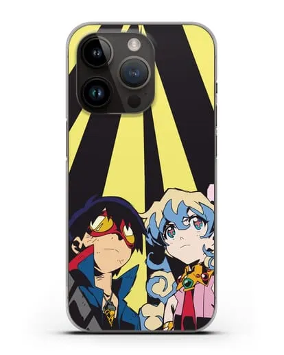 Чехол аниме Гуррен Лаганн (Gurren Lagann) Теппелин силиконовый для iPhone 14 Pro