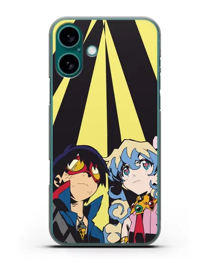 Чехол аниме Гуррен Лаганн (Gurren Lagann) Теппелин силиконовый для iPhone 16 Plus