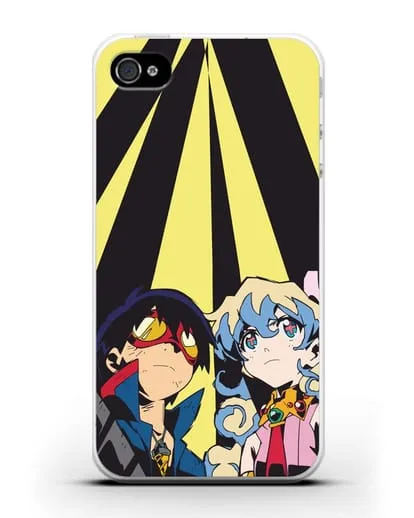 Чехол аниме Гуррен Лаганн (Gurren Lagann) Теппелин силиконовый для iPhone 4/4s