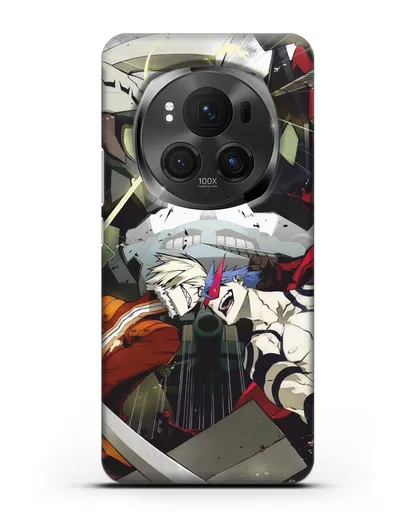 Чехол аниме Гуррен Лаганн (Gurren Lagann) последняя битва силиконовый для Honor Magic 6 Pro