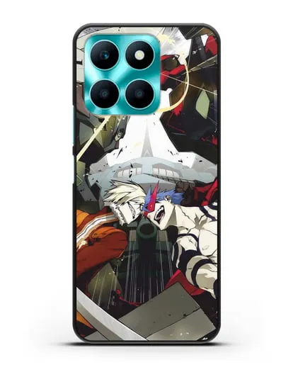 Чехол аниме Гуррен Лаганн (Gurren Lagann) последняя битва силиконовый для Honor X6a