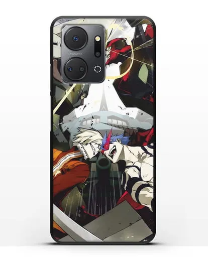 Чехол аниме Гуррен Лаганн (Gurren Lagann) последняя битва силиконовый для Honor X7a