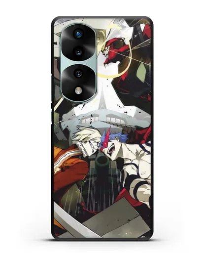 Чехол аниме Гуррен Лаганн (Gurren Lagann) последняя битва силиконовый для Honor 70 Pro