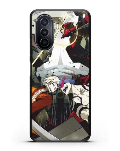 Чехол аниме Гуррен Лаганн (Gurren Lagann) последняя битва силиконовый для Huawei Nova Y70