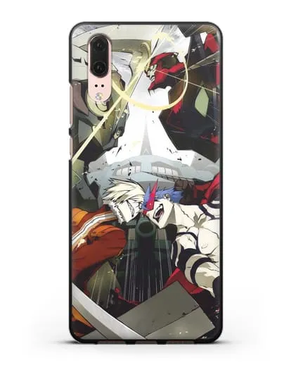 Чехол аниме Гуррен Лаганн (Gurren Lagann) последняя битва силиконовый для Huawei P20