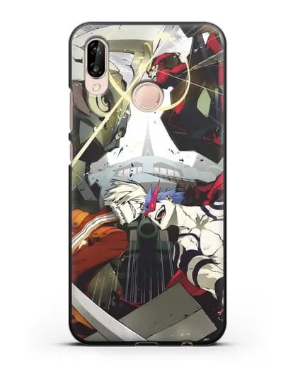 Чехол аниме Гуррен Лаганн (Gurren Lagann) последняя битва силиконовый для Huawei P20 Lite