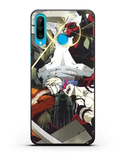 Чехол аниме Гуррен Лаганн (Gurren Lagann) последняя битва силиконовый для Huawei P30 Lite