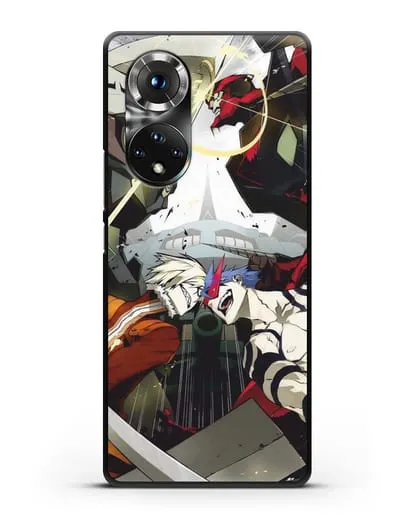 Чехол аниме Гуррен Лаганн (Gurren Lagann) последняя битва силиконовый для Huawei P50 Pro
