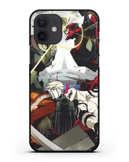 Чехол аниме Гуррен Лаганн (Gurren Lagann) последняя битва силиконовый для iPhone 12