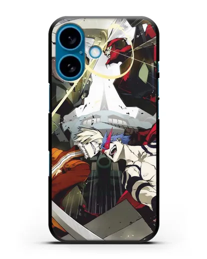 Чехол аниме Гуррен Лаганн (Gurren Lagann) последняя битва силиконовый для iPhone 16