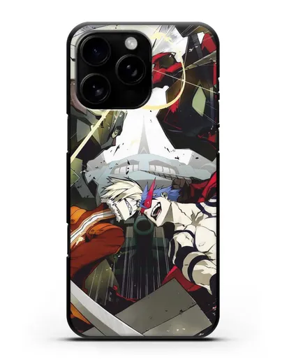Чехол аниме Гуррен Лаганн (Gurren Lagann) последняя битва силиконовый для iPhone 16 Pro Max