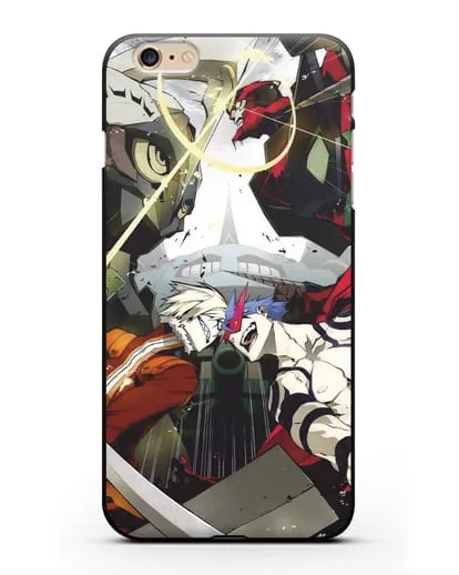 Чехол аниме Гуррен Лаганн (Gurren Lagann) последняя битва силиконовый для iPhone 6 Plus