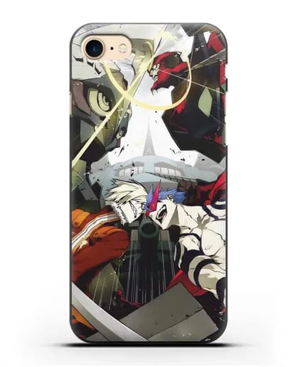 Чехол аниме Гуррен Лаганн (Gurren Lagann) последняя битва силиконовый для iPhone 8