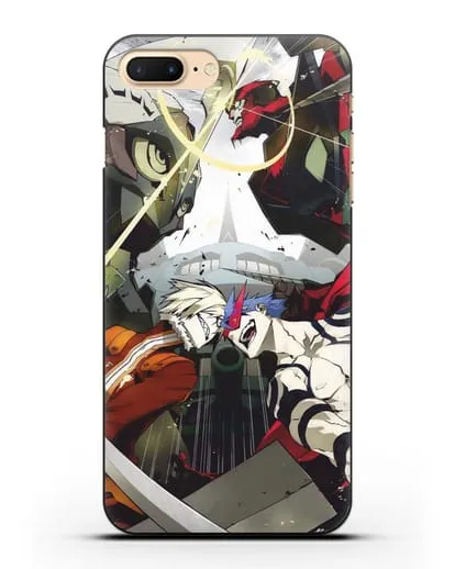 Чехол аниме Гуррен Лаганн (Gurren Lagann) последняя битва силиконовый для iPhone 7 Plus
