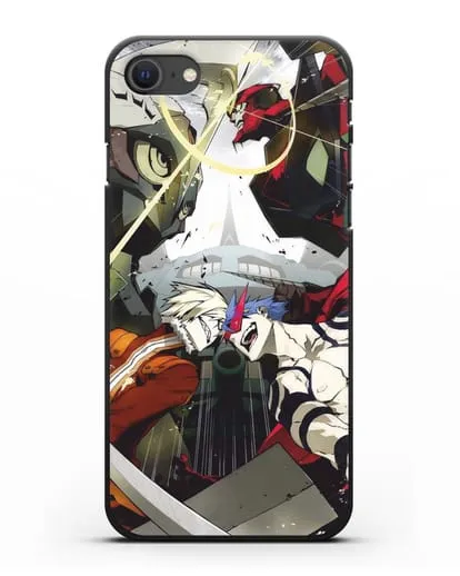 Чехол аниме Гуррен Лаганн (Gurren Lagann) последняя битва силиконовый для iPhone SE 2020