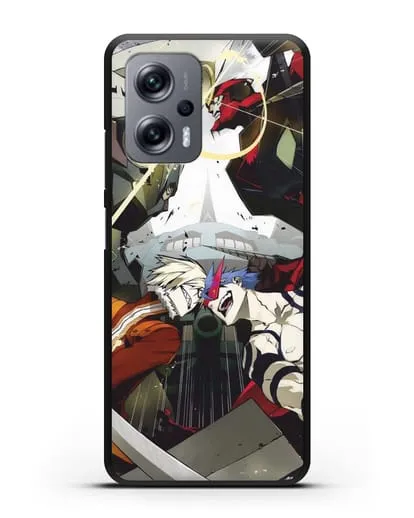 Чехол аниме Гуррен Лаганн (Gurren Lagann) последняя битва силиконовый для Xiaomi Poco X4 GT