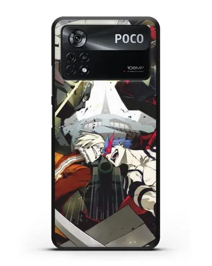Чехол аниме Гуррен Лаганн (Gurren Lagann) последняя битва силиконовый для Xiaomi Poco X4 Pro