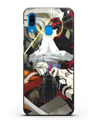 Чехол аниме Гуррен Лаганн (Gurren Lagann) последняя битва силиконовый для Samsung Galaxy A30 [SM-A305FN]