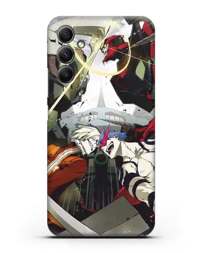 Чехол аниме Гуррен Лаганн (Gurren Lagann) последняя битва силиконовый для Samsung Galaxy A34 [SM-A346]