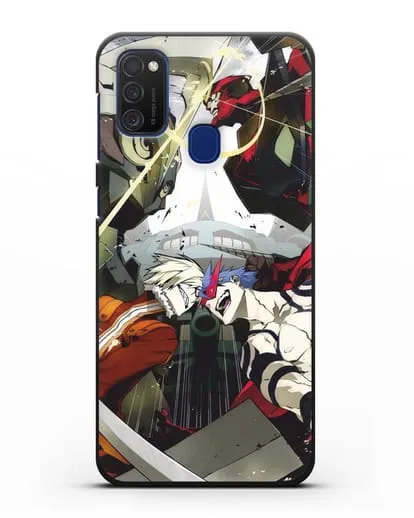 Чехол аниме Гуррен Лаганн (Gurren Lagann) последняя битва силиконовый для Samsung Galaxy M21 [SM-M215F]