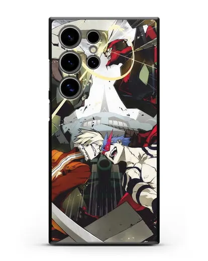 Чехол аниме Гуррен Лаганн (Gurren Lagann) последняя битва силиконовый для Samsung Galaxy S24 Ultra