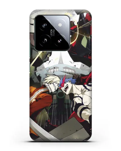 Чехол аниме Гуррен Лаганн (Gurren Lagann) последняя битва силиконовый для Xiaomi 14
