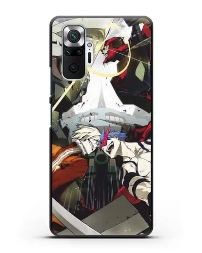 Чехол аниме Гуррен Лаганн (Gurren Lagann) последняя битва силиконовый для Xiaomi Redmi Note 10 Pro