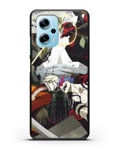 Чехол аниме Гуррен Лаганн (Gurren Lagann) последняя битва силиконовый для Xiaomi Redmi Note 11T Pro