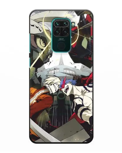 Чехол аниме Гуррен Лаганн (Gurren Lagann) последняя битва силиконовый для Xiaomi Redmi Note 9