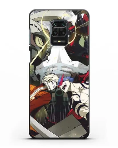 Чехол аниме Гуррен Лаганн (Gurren Lagann) последняя битва силиконовый для Xiaomi Redmi Note 9 Pro