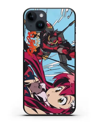 Чехол аниме Гуррен Лаганн (Gurren Lagann) Йоко силиконовый для iPhone 14 Plus