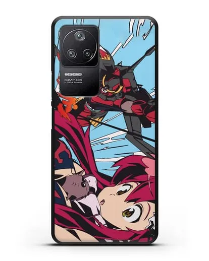 Чехол аниме Гуррен Лаганн (Gurren Lagann) Йоко силиконовый для Xiaomi Poco F4