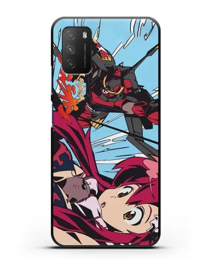 Чехол аниме Гуррен Лаганн (Gurren Lagann) Йоко силиконовый для Xiaomi Poco M3