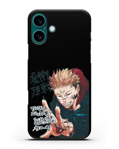 Чехол аниме Магическая битва (Jujutsu Kaisen) Джуджатсу Кайсен Дзюго картинка силиконовый для iPhone 16 Plus