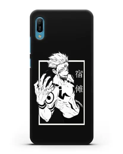 Чехол аниме Магическая битва (Jujutsu Kaisen) Джуджатсу Кайсен Дзюго изображение силиконовый для Huawei Y6 2019