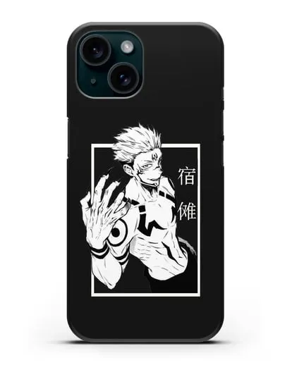 Чехол аниме Магическая битва (Jujutsu Kaisen) Джуджатсу Кайсен Дзюго изображение силиконовый для iPhone 15