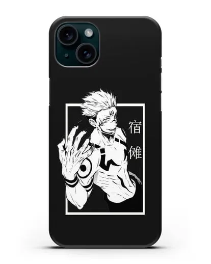 Чехол аниме Магическая битва (Jujutsu Kaisen) Джуджатсу Кайсен Дзюго изображение силиконовый для iPhone 15 Plus