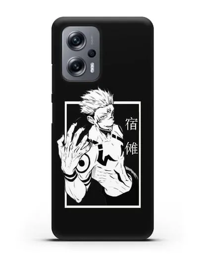 Чехол аниме Магическая битва (Jujutsu Kaisen) Джуджатсу Кайсен Дзюго изображение силиконовый для Xiaomi Poco X4 GT