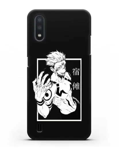 Чехол аниме Магическая битва (Jujutsu Kaisen) Джуджатсу Кайсен Дзюго изображение силиконовый для Samsung Galaxy A01 [SM-A015F]