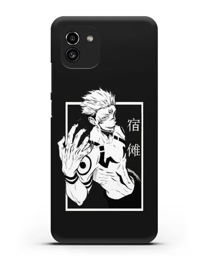 Чехол аниме Магическая битва (Jujutsu Kaisen) Джуджатсу Кайсен Дзюго изображение силиконовый для Samsung Galaxy A03 [SM-A035]
