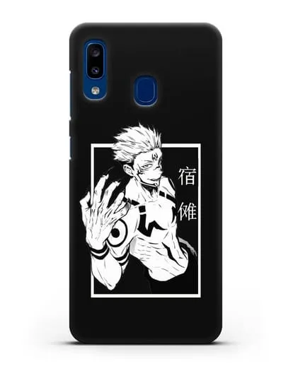 Чехол аниме Магическая битва (Jujutsu Kaisen) Джуджатсу Кайсен Дзюго изображение силиконовый для Samsung Galaxy A20 [SM-A205FN]